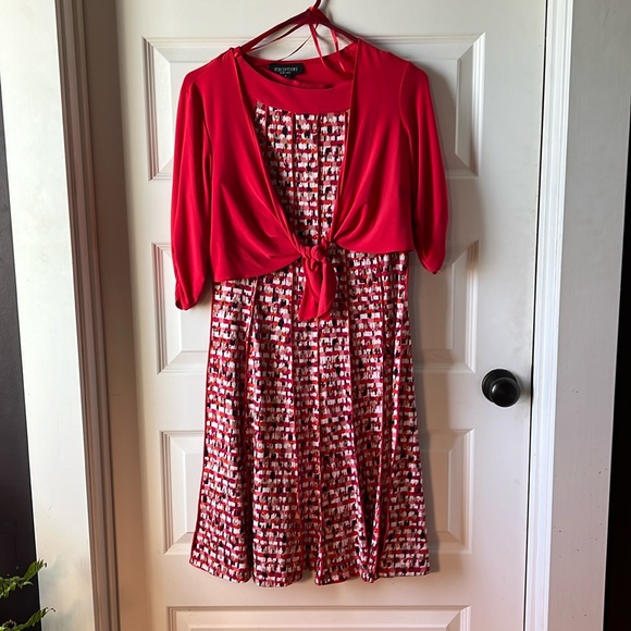 Perceptions (New York) dress with cropped cover - Picture 1 of 6